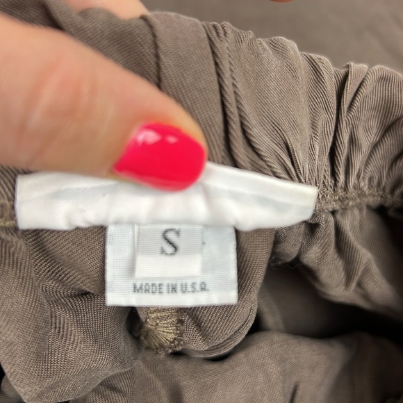 Bryn walker wide leg pants size small brown tencel made in USA - Picture 5 of 7